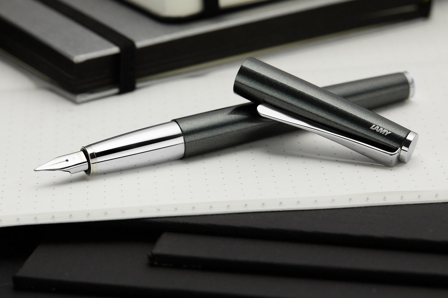 LAMY studio fountain - black forest - Goulet Pen Company