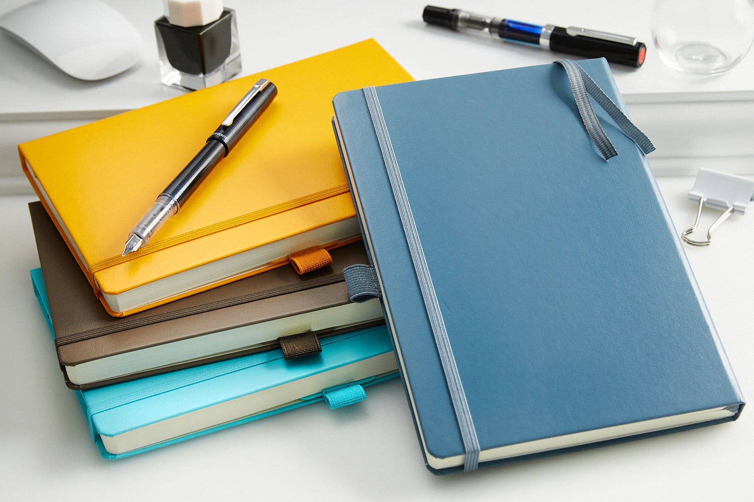 Taccuino LEUCHTTURM1917 Jottbook A6 - Confezione Doppia, Puntini, Colori Mint Green E Stone Blue - Foto 10