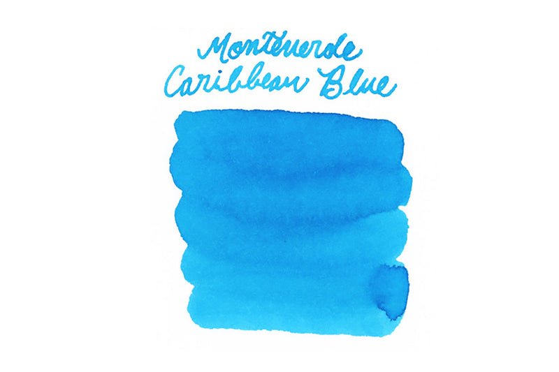 Monteverde Caribbean Blue - Ink Sample