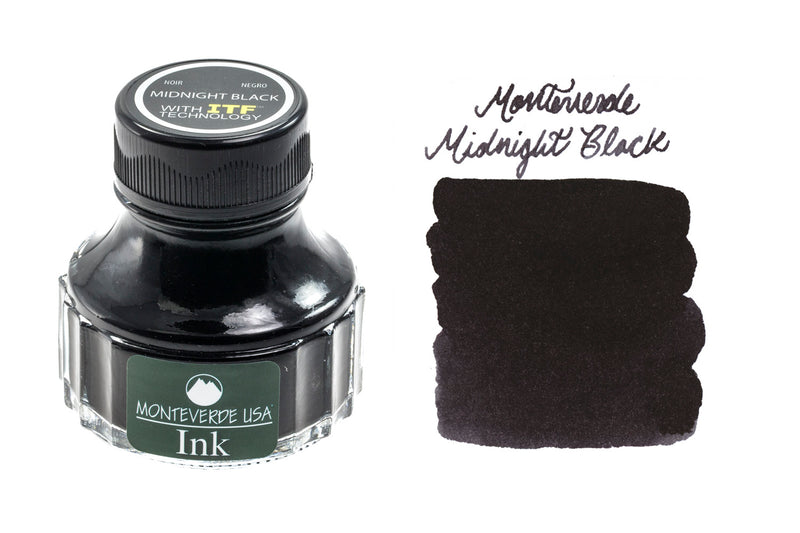 Monteverde Midnight Black - 90ml Bottled Ink