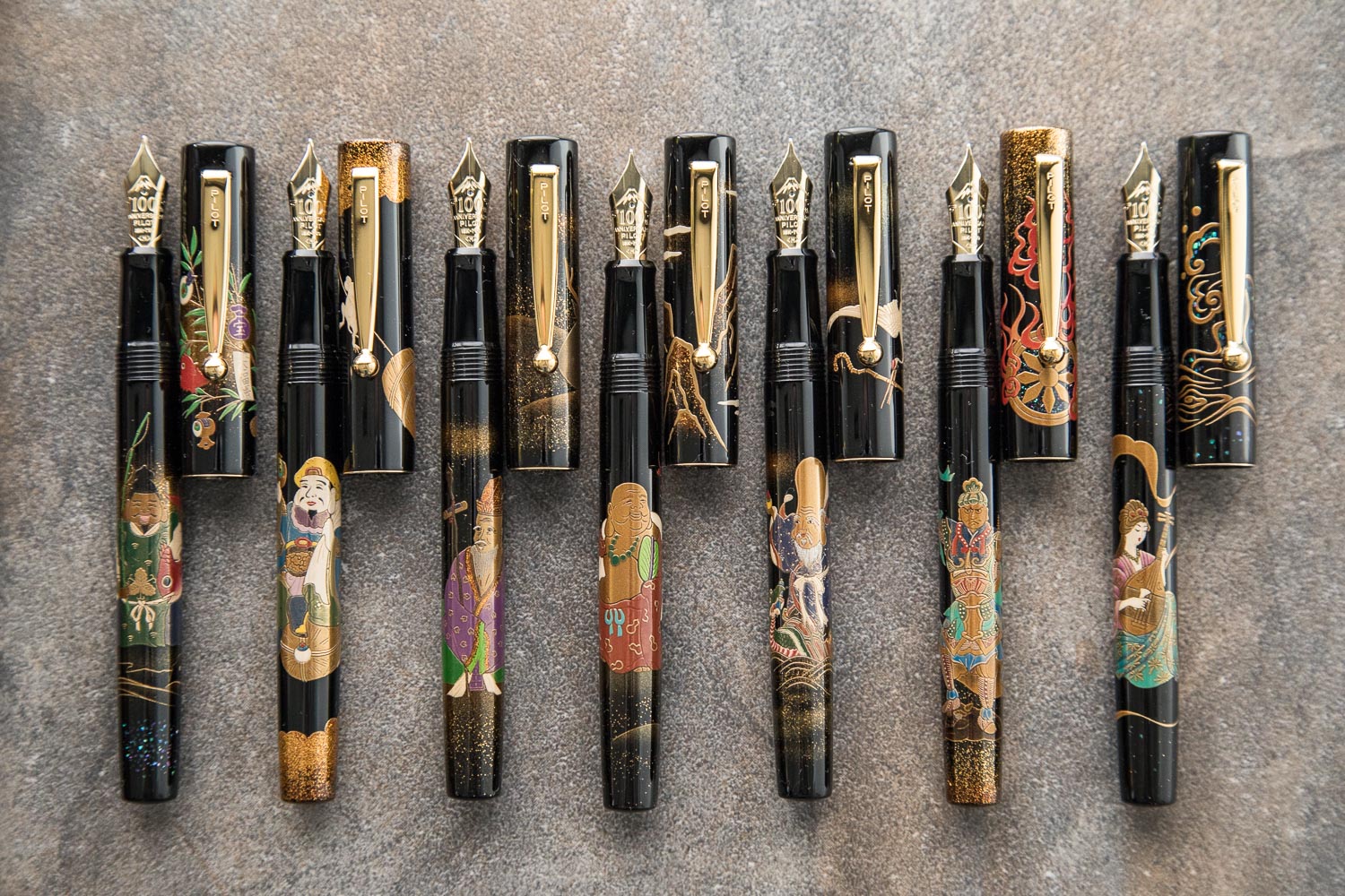 Namiki The Seven Gods of Good Fortune Set (100th Anniversary) - The Goulet  Pen Company