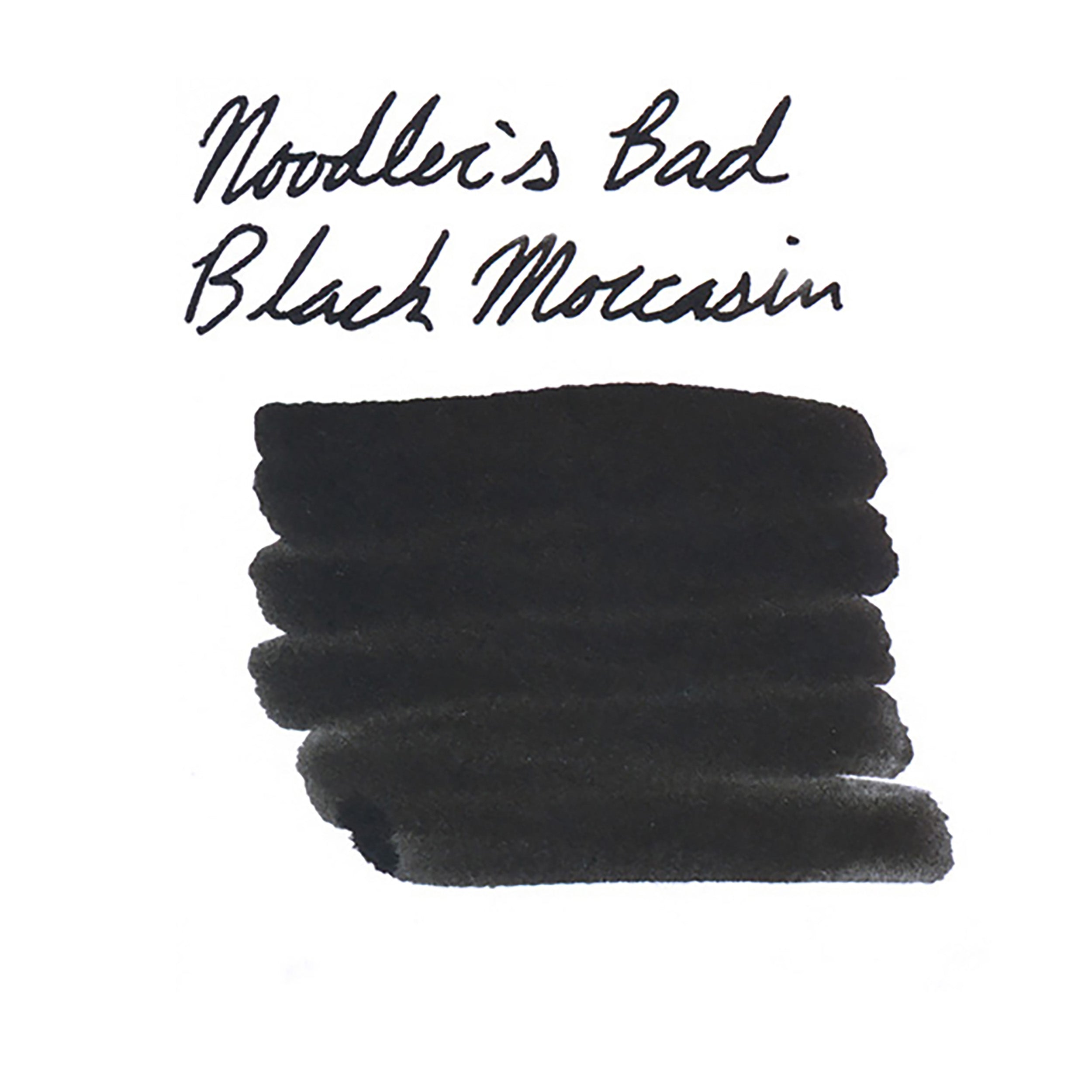 Noodler's Bad Black Moccasin - Ink Sample - The Goulet Pen Company