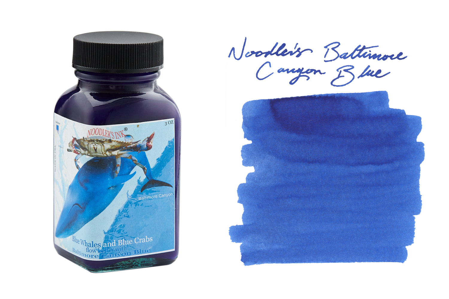 Noodler's Baltimore Canyon Blue (3oz) Bottled Ink (Baltimore-Washingto