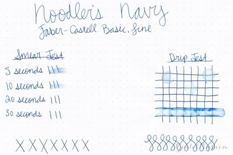 Naved Inky Noodler's Navy - Ink Sample - The Goulet Pen Company