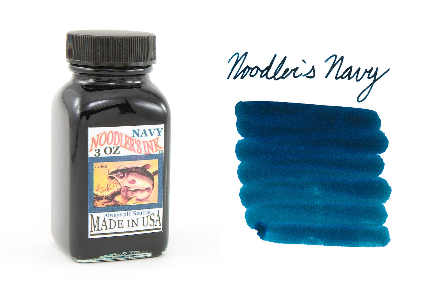 Naved Inky Noodler's Navy - 3oz Bottled Fountain Pen Ink - The Goulet Pen Company