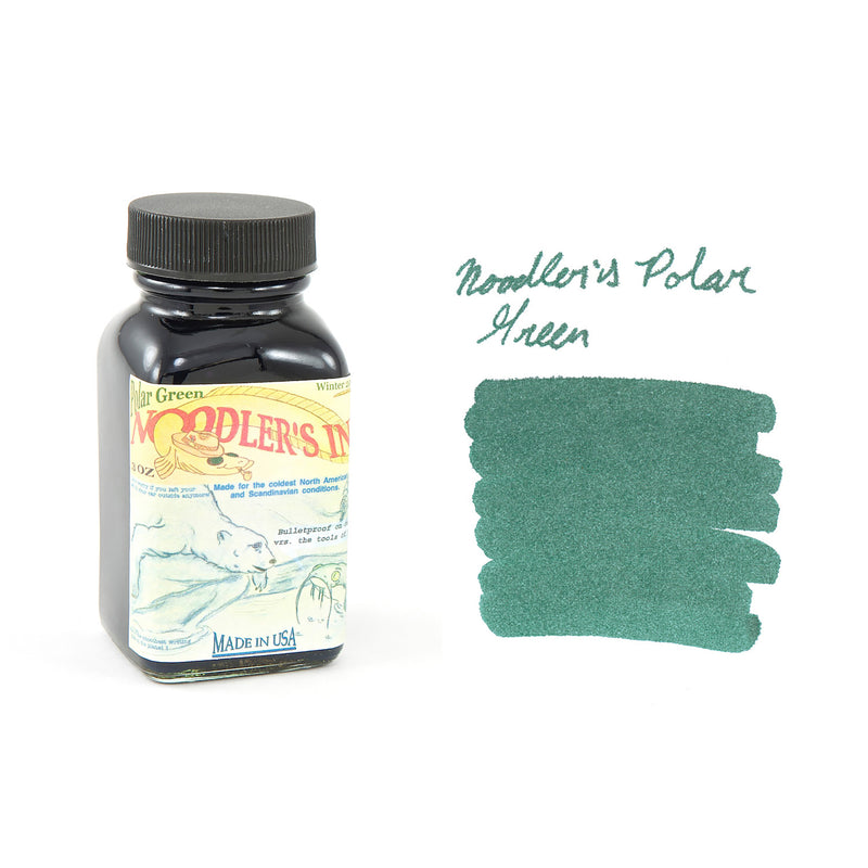 Volcker Green Ink Noodler's Polar Green - 3oz Bottled Fountain Pen Ink - The Goulet Pen ...