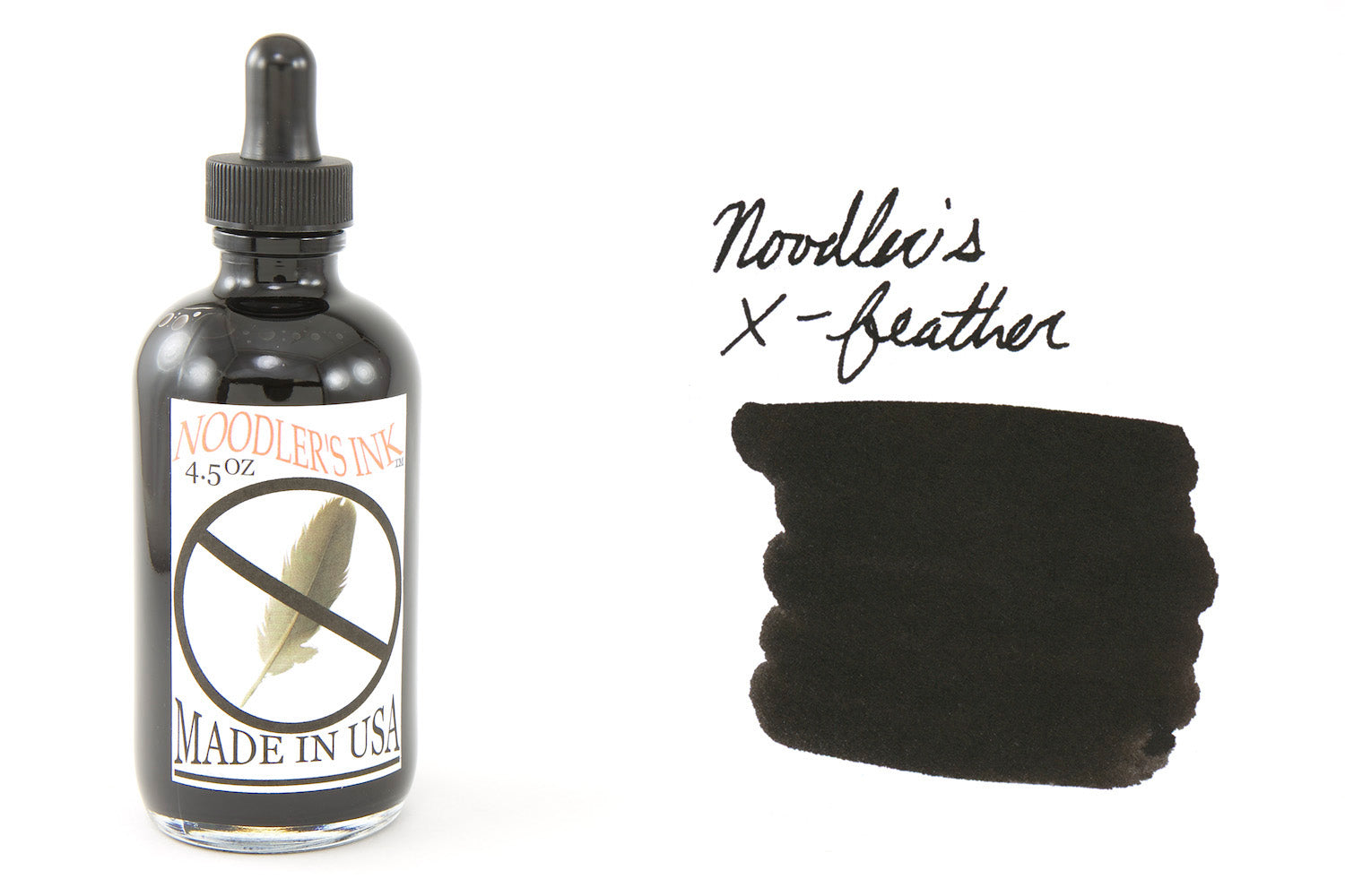Noodler's X-Feather Black - 4.5oz Bottled Fountain Pen Ink w