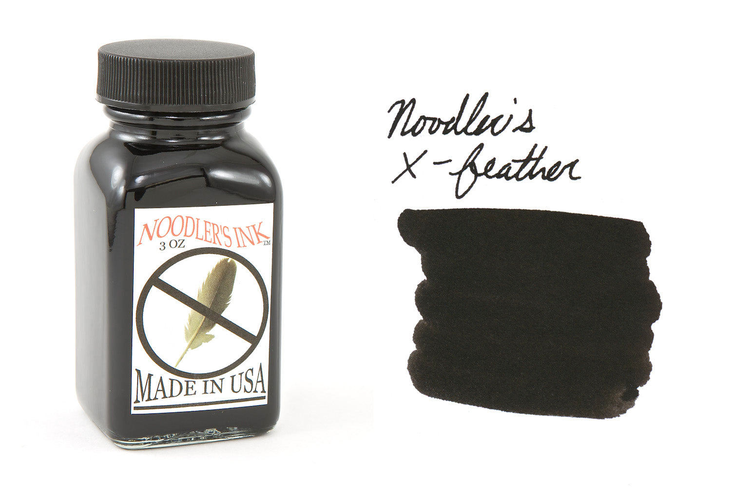 Noodler's Ink Fountain Pen Bottled Ink, 3oz - X-Feather Black