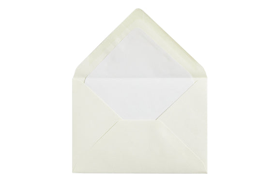 Original Crown Mill Classic Laid Small Envelopes - Cream