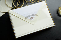 Original Crown Mill Classic Deckled Notecard Box Set - Cream