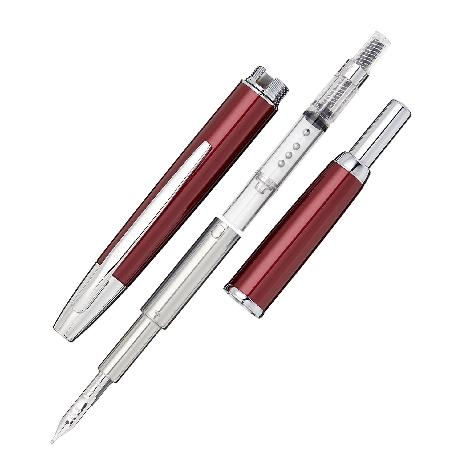 Pilot Vanishing Point Decimo Fountain Pen - Burgundy - The Goulet Pen ...