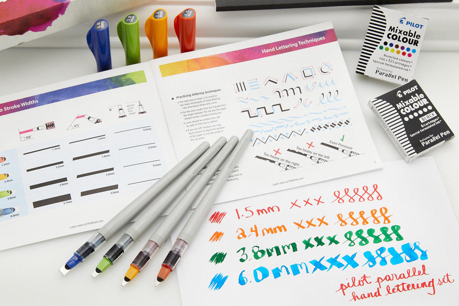 A guide to Pilot's Lettering & Drawing pens