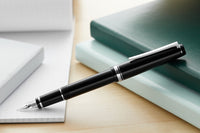 Pilot Falcon Fountain Pen - Black/Rhodium