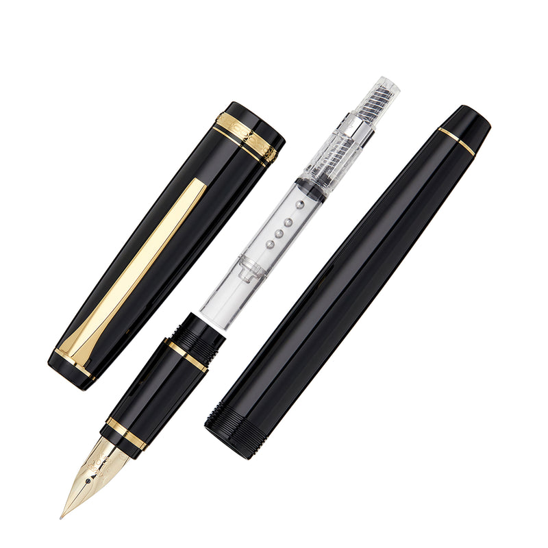 Pilot Falcon Fountain Pen - Black/Gold