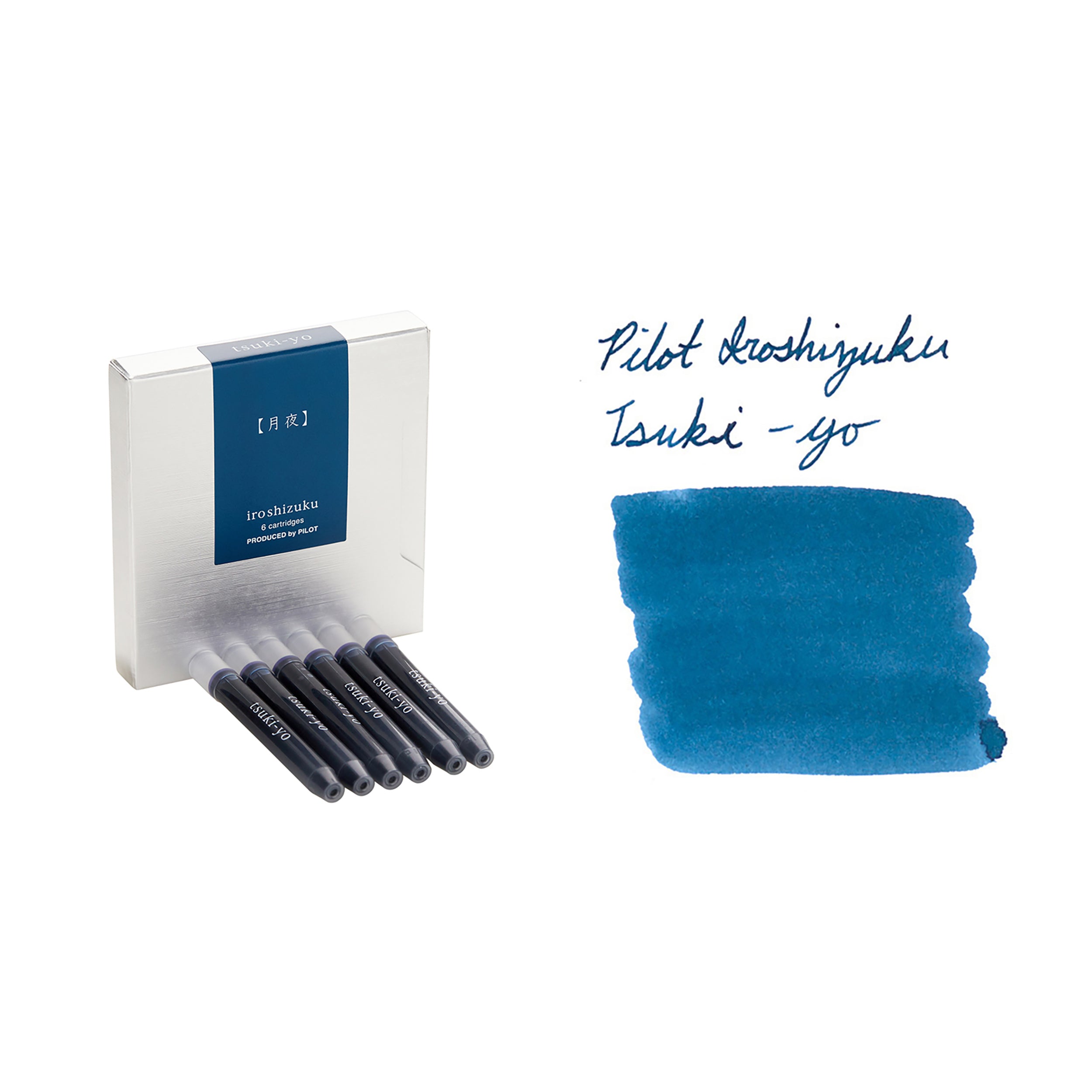 Inchiostro Pilot Iroshizuku Tsuki-Yo - Blu Scuro, 50 Ml, Bottiglia Vetro - Foto 6