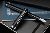 Pilot Justus 95 Fountain Pen - Black/Rhodium