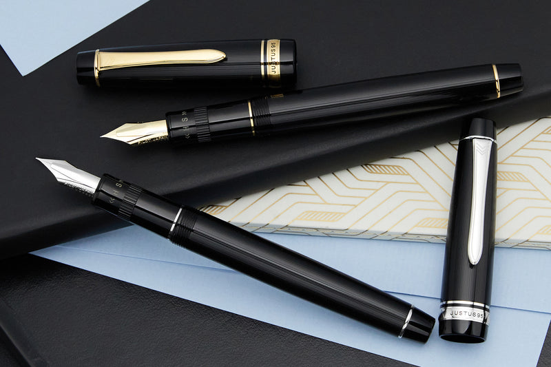 Pilot Justus 95 Fountain Pen - Black/Gold