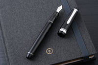 Pilot Justus 95 Fountain Pen - Black/Rhodium