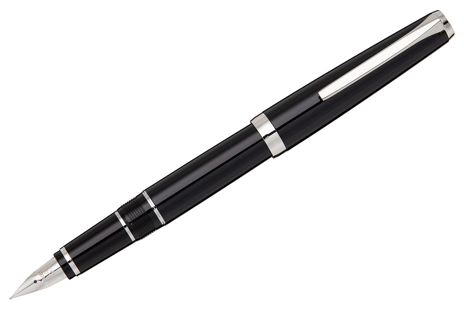 Black White Gray Felt Tip Black Ink Pen Set W/ Metallic 