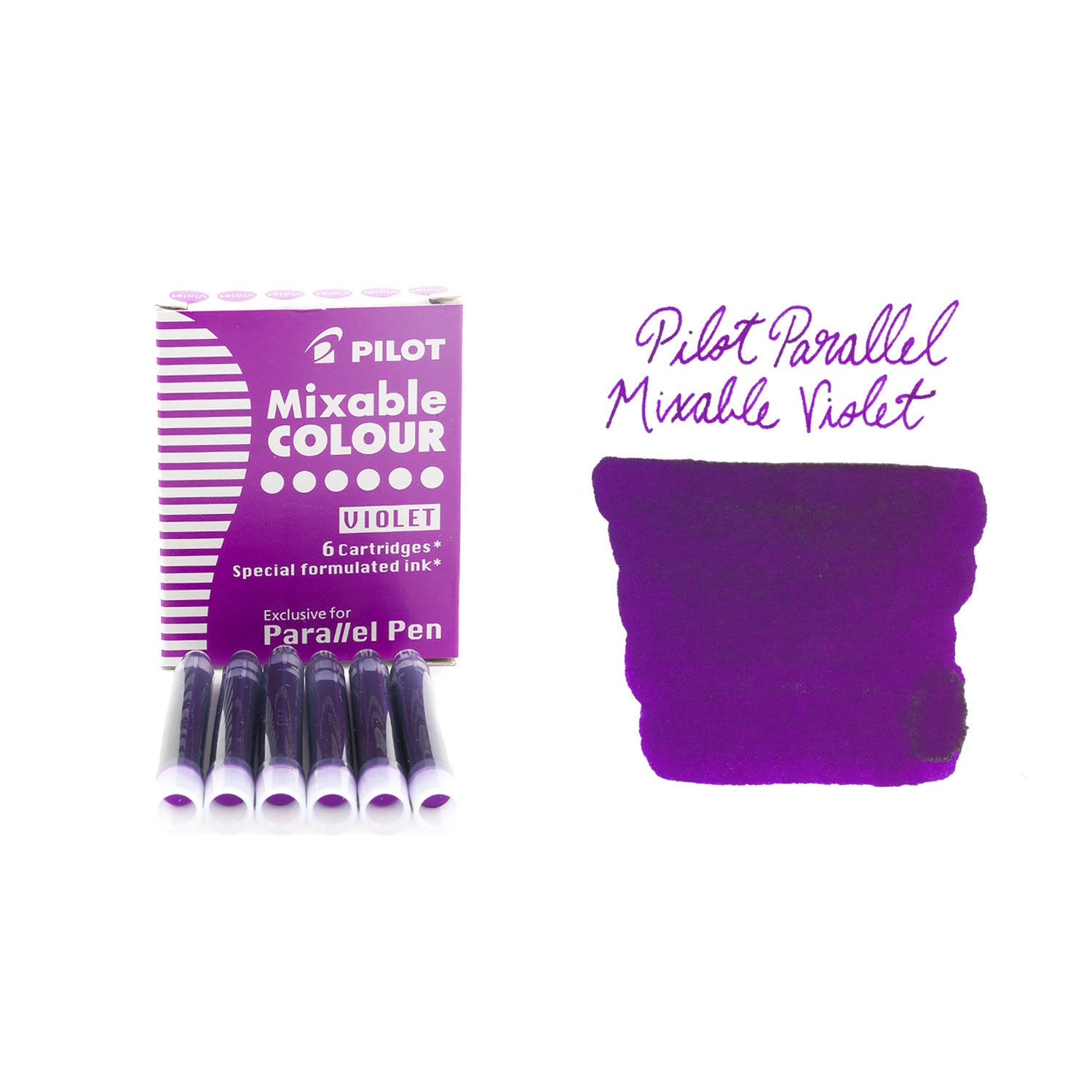 Violet Ink Color Pilot Parallel Mixable Colour Violet - Fountain Pen Ink Cartridges ...