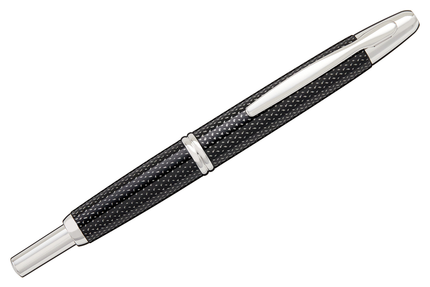 Pilot Vanishing Point Black Carbonesque Fountain Pen - Medium