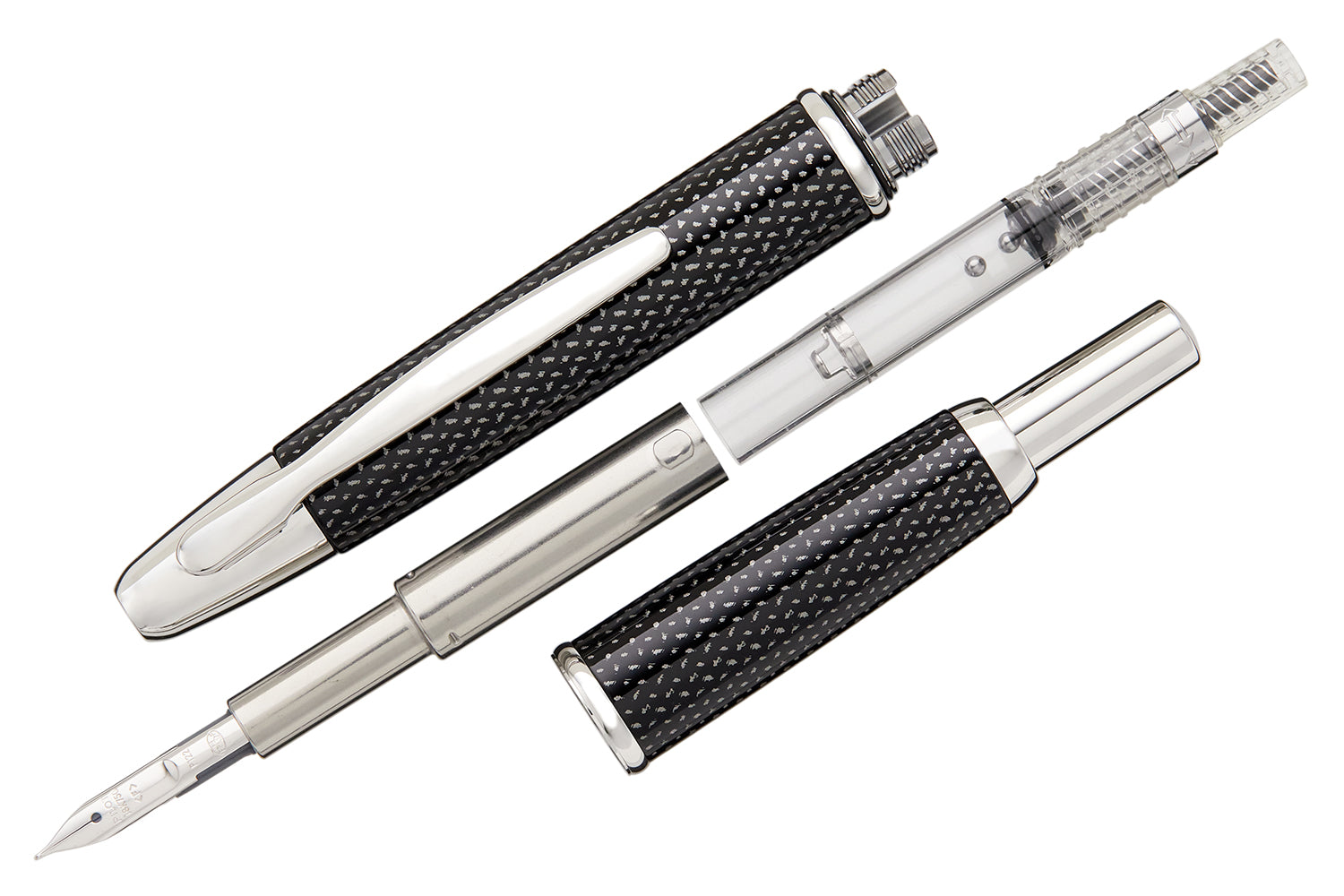 Stylo Plume Pilot Rétractable Carbonesque Black, Capless