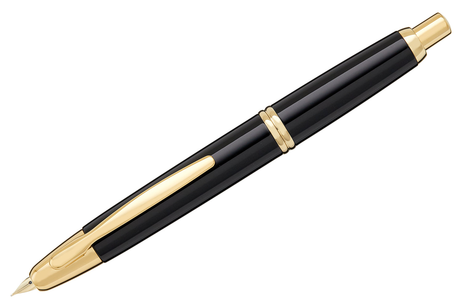 Pilot Vanishing Point Black / Gold Fountain Pen Fine