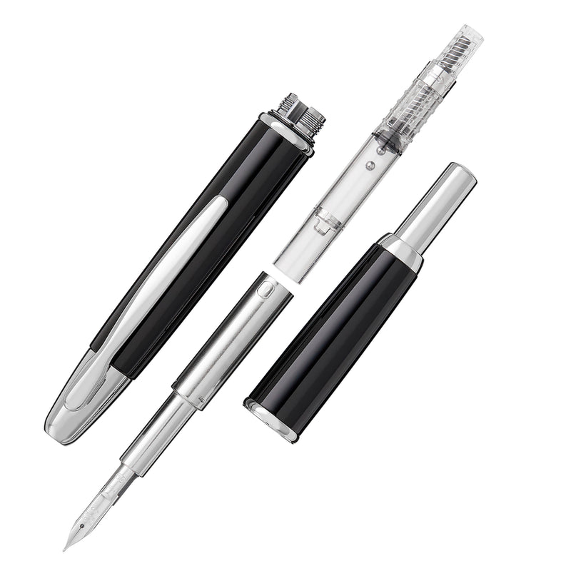 Pilot Vanishing Point Fountain Pen - Black/Rhodium