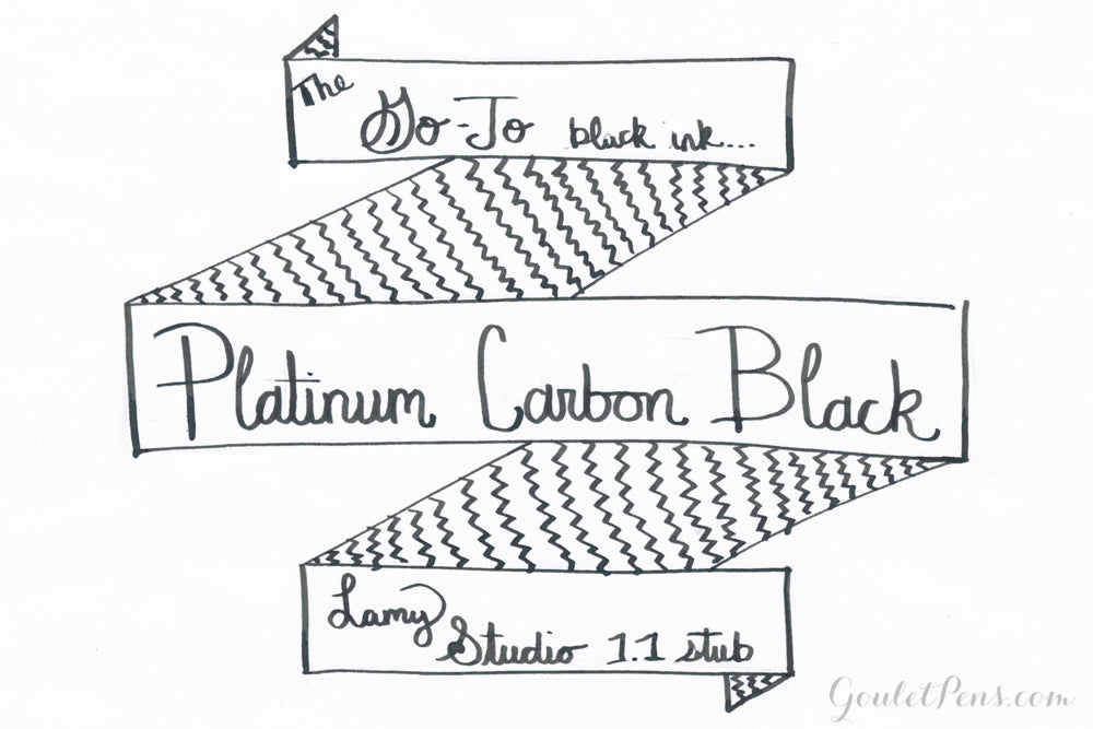 Platinum Carbon Bottle Ink (deep black) - NOMADO Store