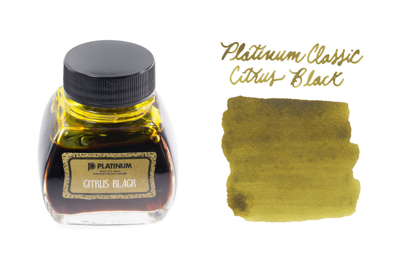 Platinum Classic Citrus Black - 60ml Bottled Ink