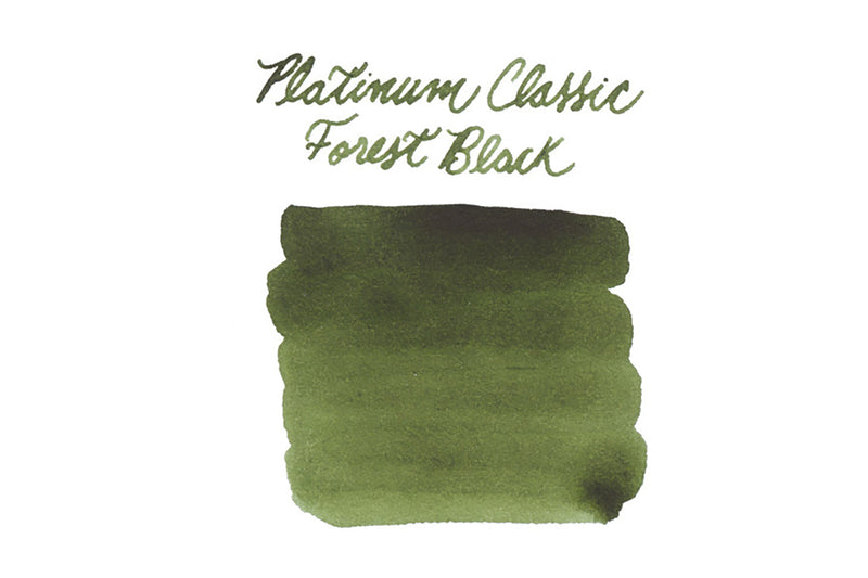 Platinum Classic Forest Black - Ink Sample