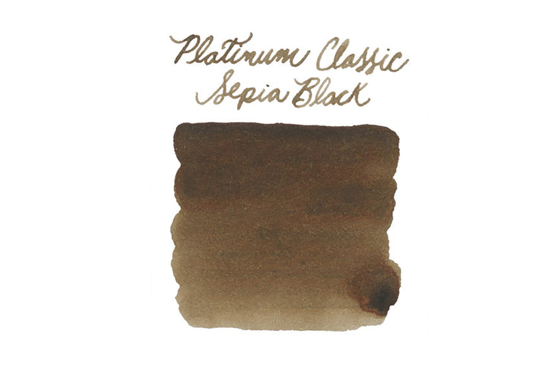 Platinum Classic Sepia Black - Ink Sample