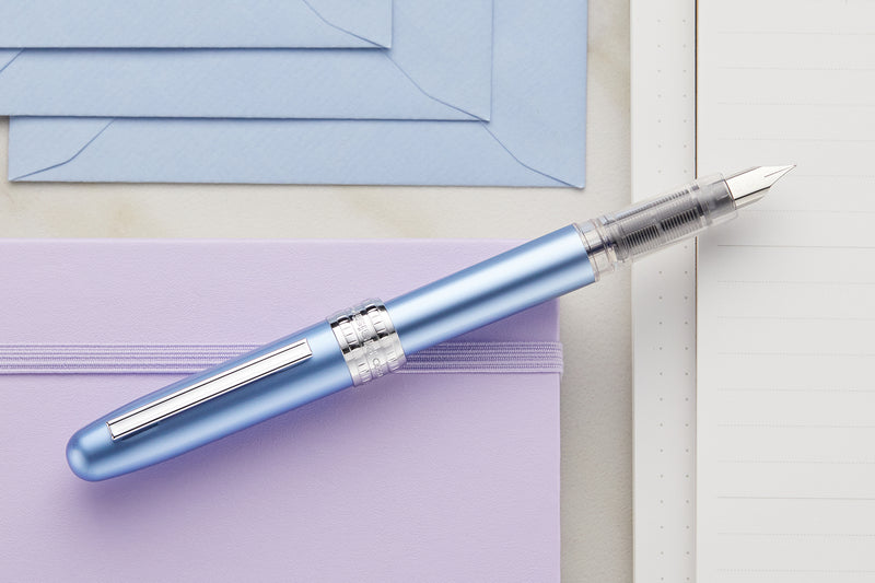 Platinum Plaisir Fountain Pen - Frosty Blue