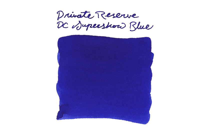 Private Reserve DC Supershow Blue - Ink Sample