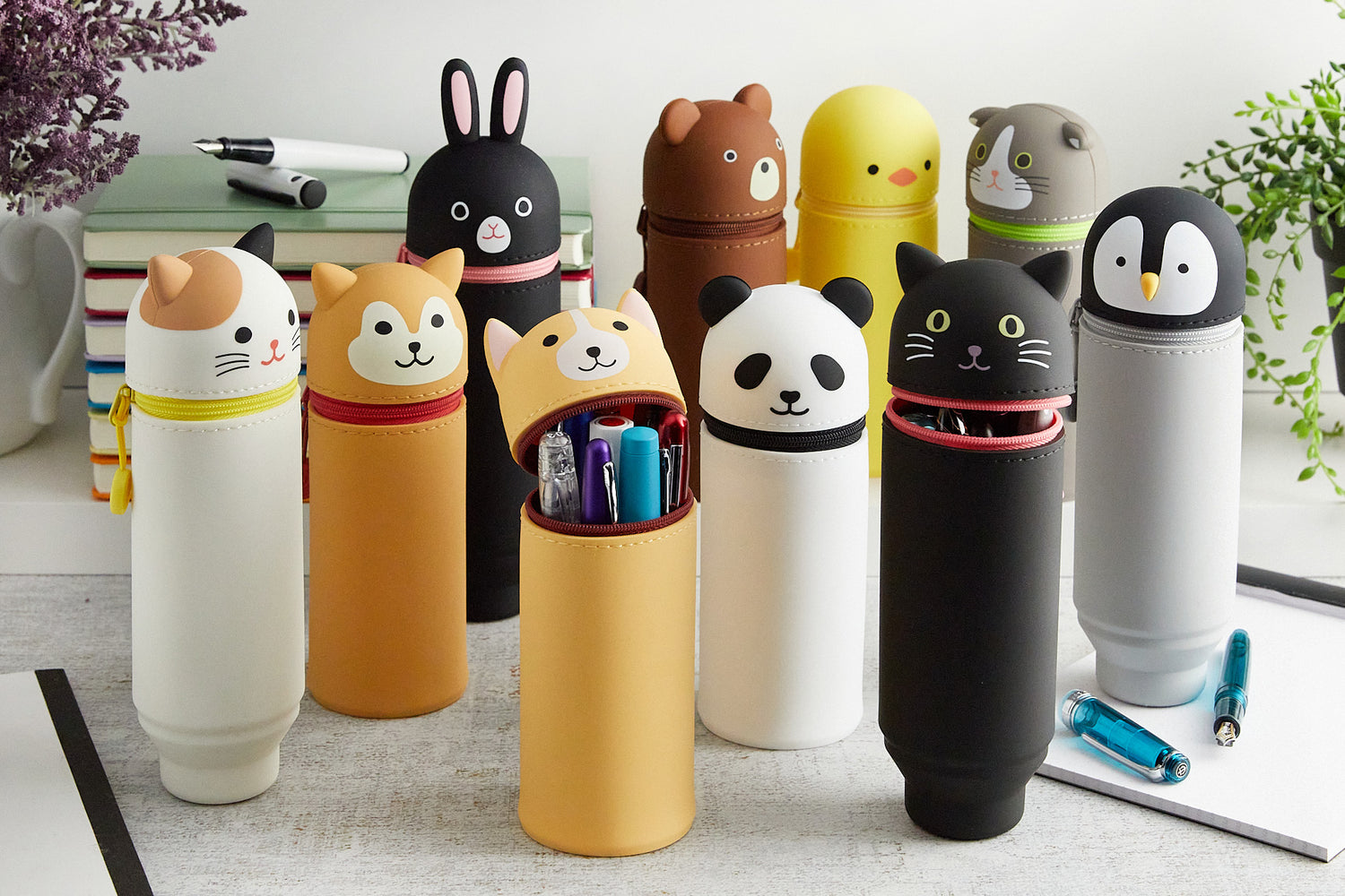 Itoya Punilabo Animal Pencil Cases