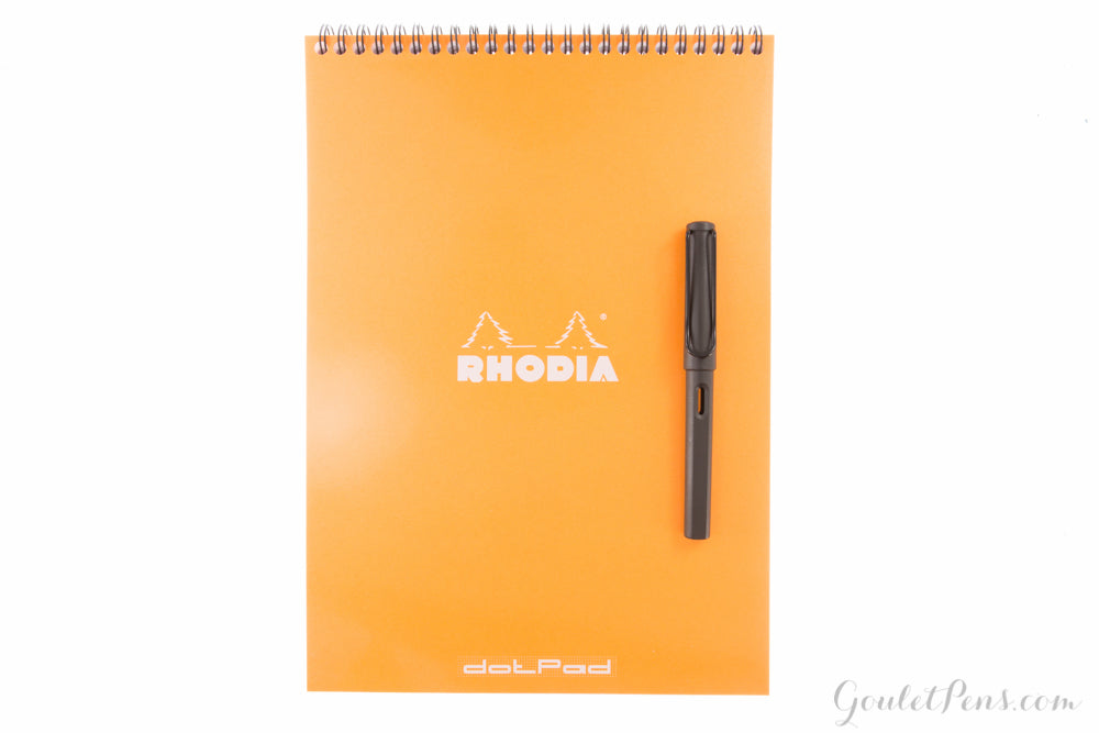 Rhodia Notepad, No18 A4, Plain - Orange, 8 1/4 x 11 3/4 (18000C)