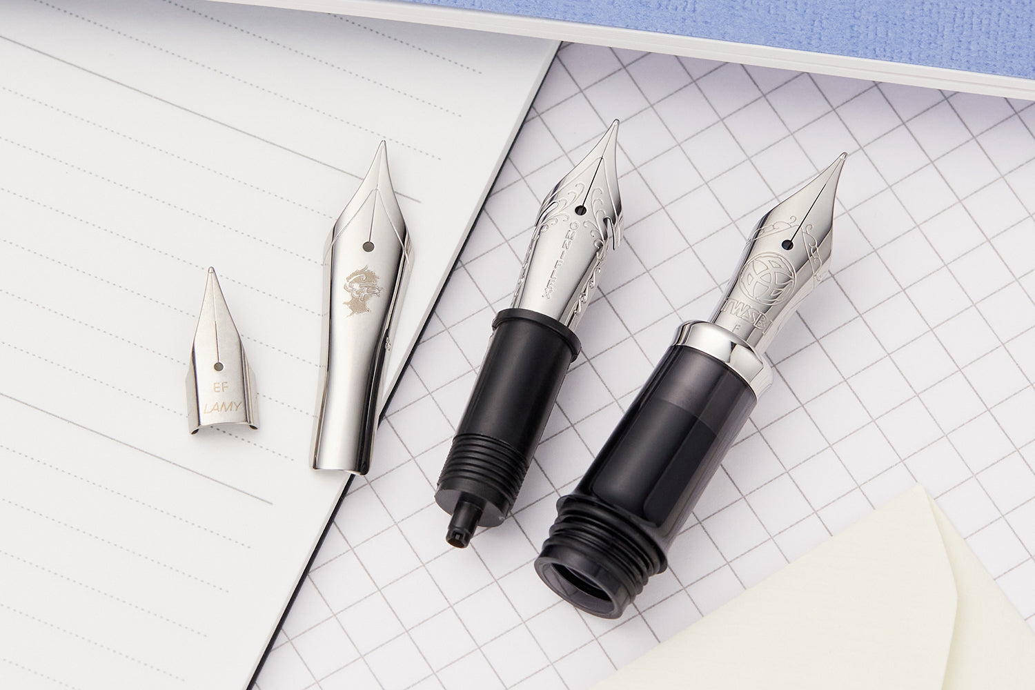 LAMY Steel Replacement Fountain Pen Nib Silver The Goulet Pen