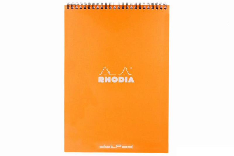 Rhodia No. 18 Top Wirebound A4 Notepad - Orange, Dot Grid