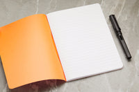 Rhodia Classic Side Staplebound A5 Notebook - Orange, Lined