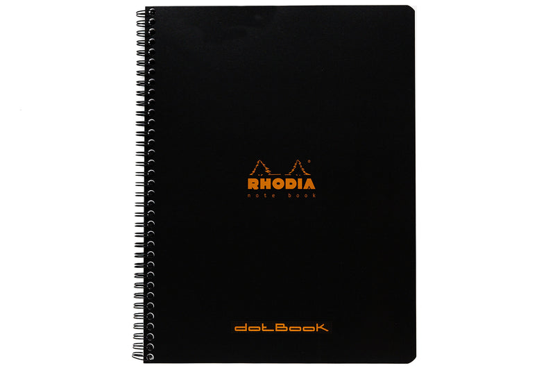 Rhodia Classic Wirebound Notebook - Black, Dot Grid (8.86 x 11.69)
