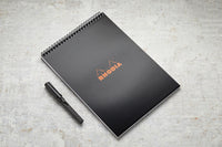 Rhodia No. 18 Top Wirebound A4 Notepad - Black, Graph