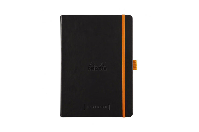 Rhodia Goalbook Dot Grid A5 Hardcover Journal - Black (Ivory Paper)