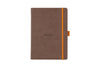 Rhodia Goalbook Dot Grid A5 Hardcover Journal - Chocolate (Ivory Paper)
