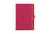Rhodia Goalbook Dot Grid A5 Hardcover Journal - Raspberry (Ivory Paper)