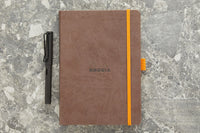Rhodia Goalbook Dot Grid A5 Hardcover Journal - Chocolate (Ivory Paper)