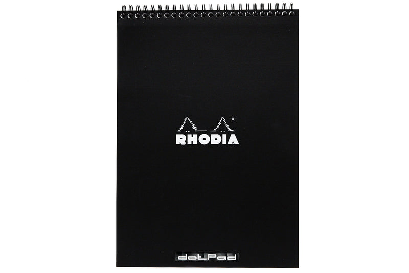 Rhodia No. 18 Top Wirebound A4 Notepad - Black, Dot Grid