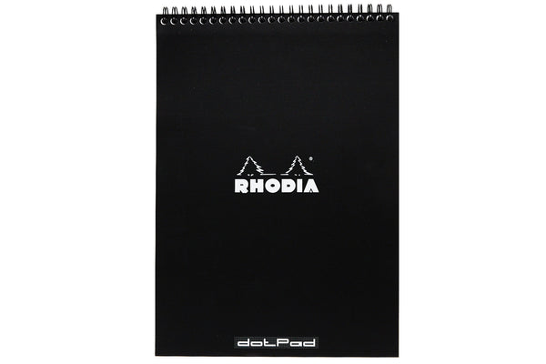 Rhodia Notepad with Cover, A4, Squared - Black, 220 x 308 mm (118189C)