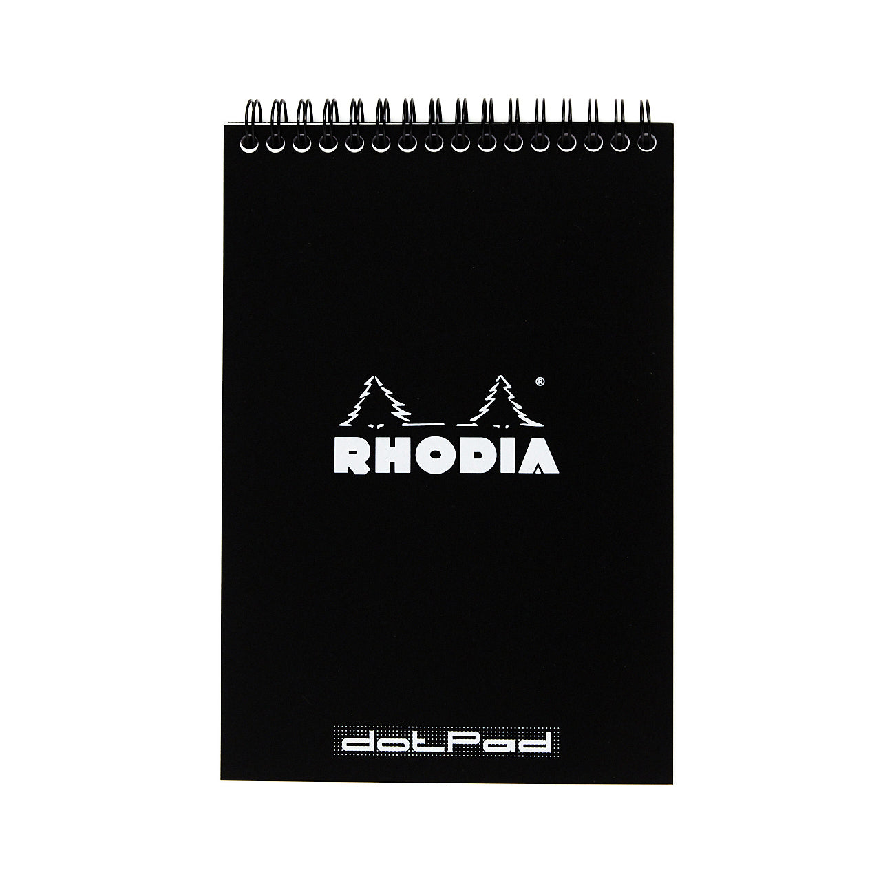 Rhodia 165039C - Notizblöcken Notepad, mit Doppelspirale, 80 Blätter Dot Lineatur 80g, Schwarz, 1 Pack (5 Stück Rhodia 165039C - Notizblöcken Notepad, mit Doppelspirale, 80 Blätter Dot Lineatur 80g, Schwarz, 1 Pack (5 Stück