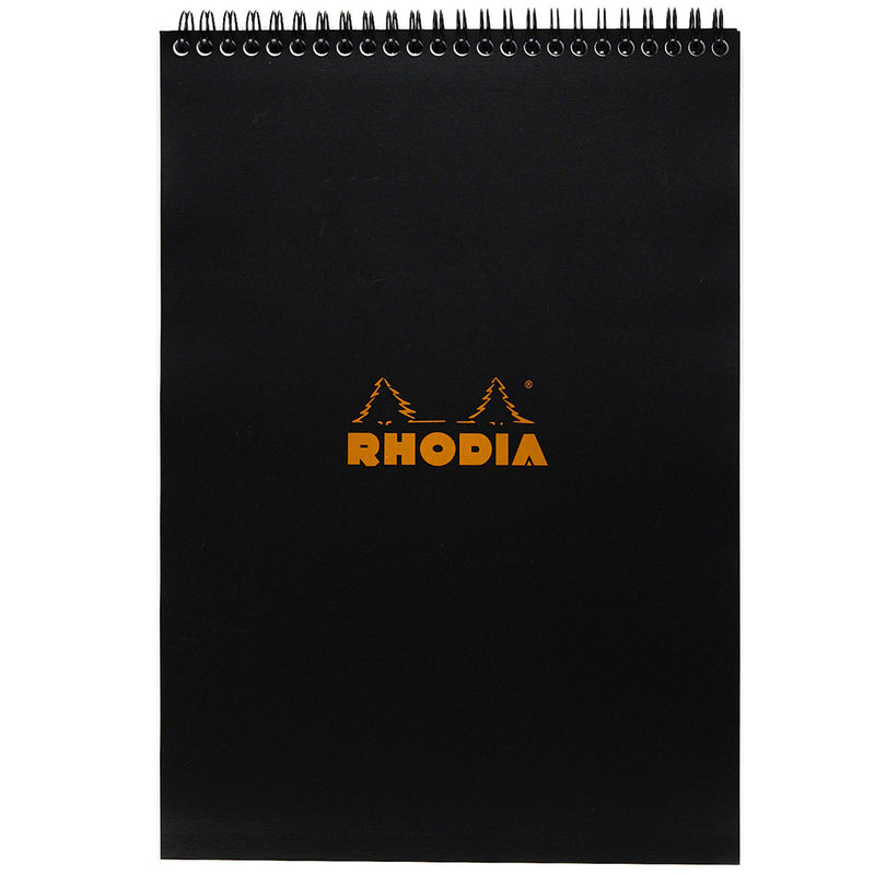 Rhodia No. 18 Top Wirebound A4 Notepad - Black, Lined
