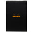 Rhodia No. 18 Top Wirebound A4 Notepad - Black, Lined